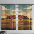 Australia Personalized Window Curtain Uluru Scenery