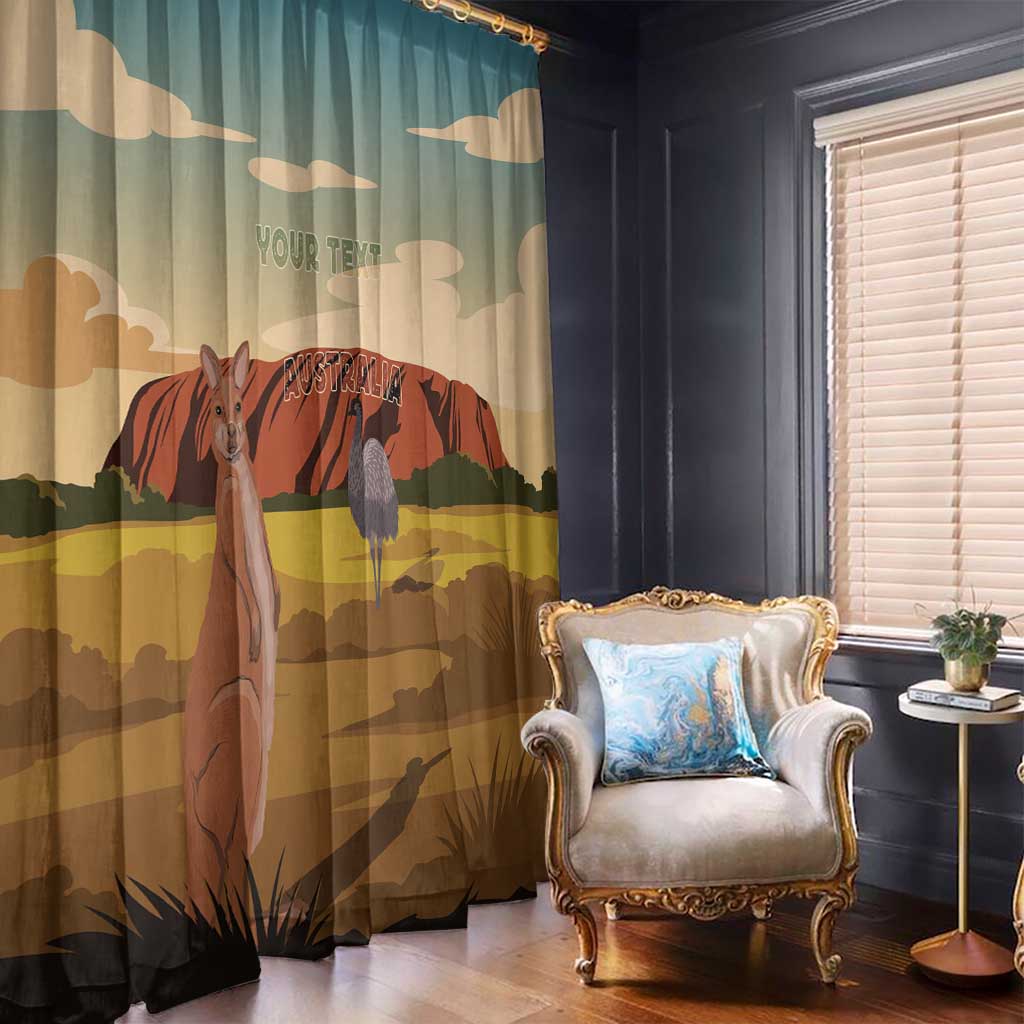 Australia Personalized Window Curtain Uluru Scenery