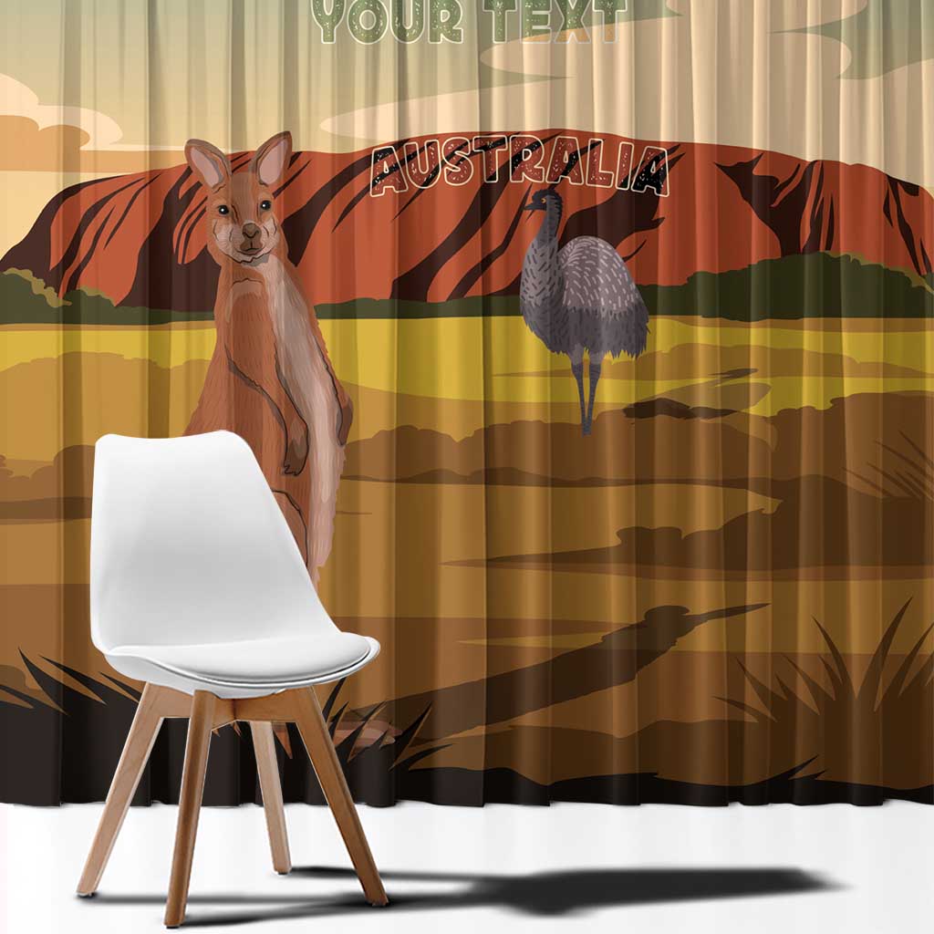 Australia Personalized Window Curtain Uluru Scenery