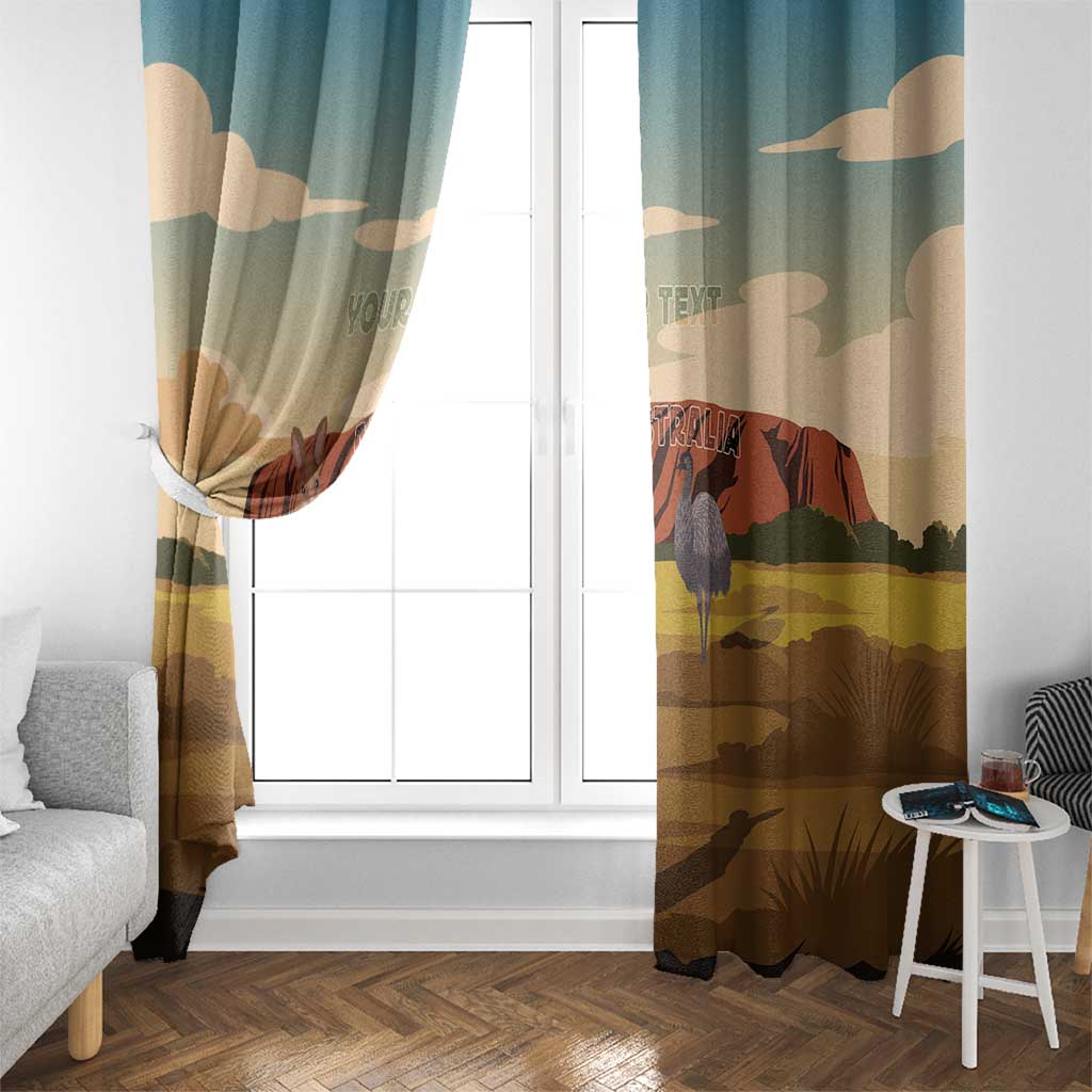 Australia Personalized Window Curtain Uluru Scenery