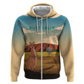 Australia Personalized Zip Hoodie Uluru Scenery