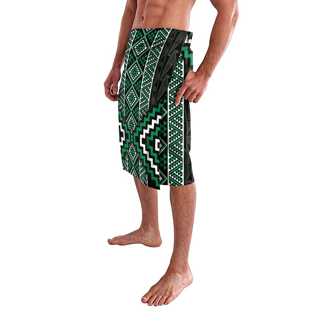 Jade Tukutuku Pattern Aotearoa Lavalava Niho Taniwha and Puhoro Motifs