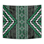 Jade Tukutuku Pattern Aotearoa Tapestry Niho Taniwha and Puhoro Motifs