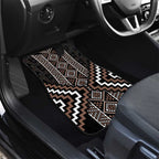 Classic Tukutuku Pattern Aotearoa Car Mats Niho Taniwha and Puhoro Motifs