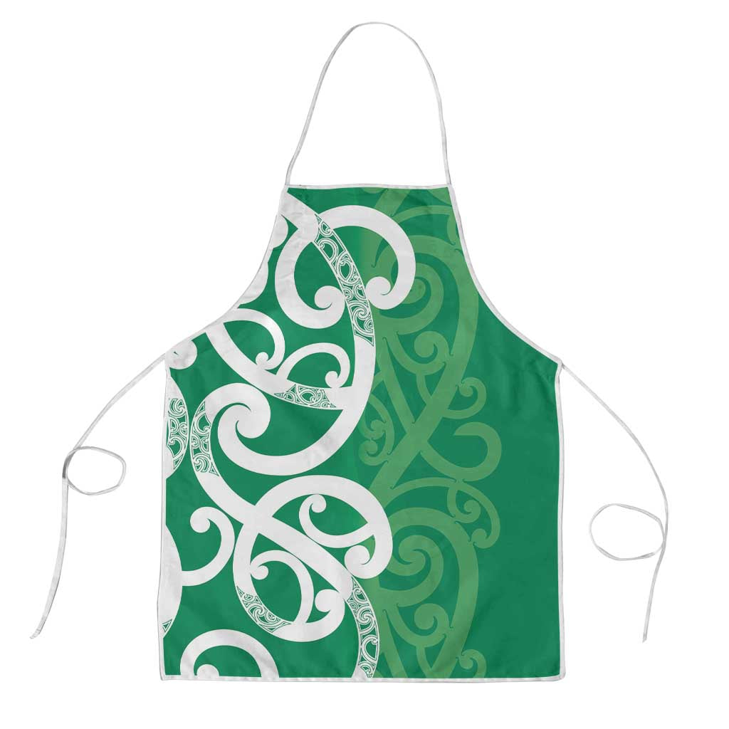 Pounamu Green Maori Apron Koru Kowhaiwhai - Aussie Hoodie