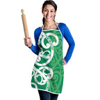 Pounamu Green Maori Apron Koru Kowhaiwhai - Aussie Hoodie