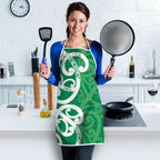 Pounamu Green Maori Apron Koru Kowhaiwhai - Aussie Hoodie