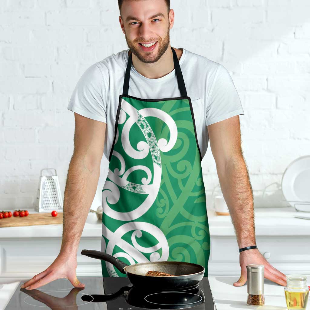 Pounamu Green Maori Apron Koru Kowhaiwhai - Aussie Hoodie