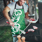 Pounamu Green Maori Apron Koru Kowhaiwhai - Aussie Hoodie