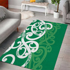 Pounamu Green Maori Area Rug Koru Kowhaiwhai - Aussie Hoodie