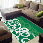 Pounamu Green Maori Area Rug Koru Kowhaiwhai - Aussie Hoodie