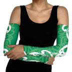 Pounamu Green Maori Arm Sleeves Koru Kowhaiwhai - Aussie Hoodie