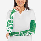Pounamu Green Maori Arm Sleeves Koru Kowhaiwhai - Aussie Hoodie
