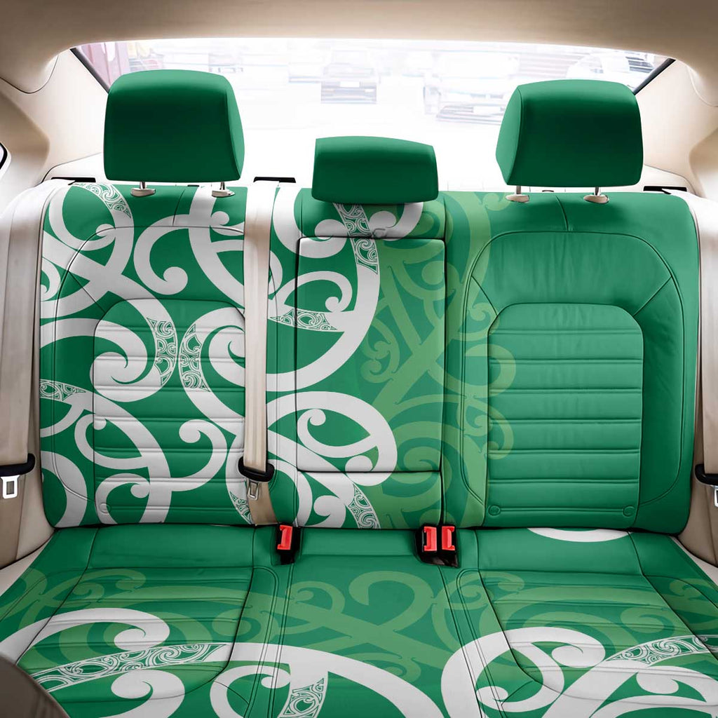 Pounamu Green Maori Back Car Seat Cover Koru Kowhaiwhai - Aussie Hoodie