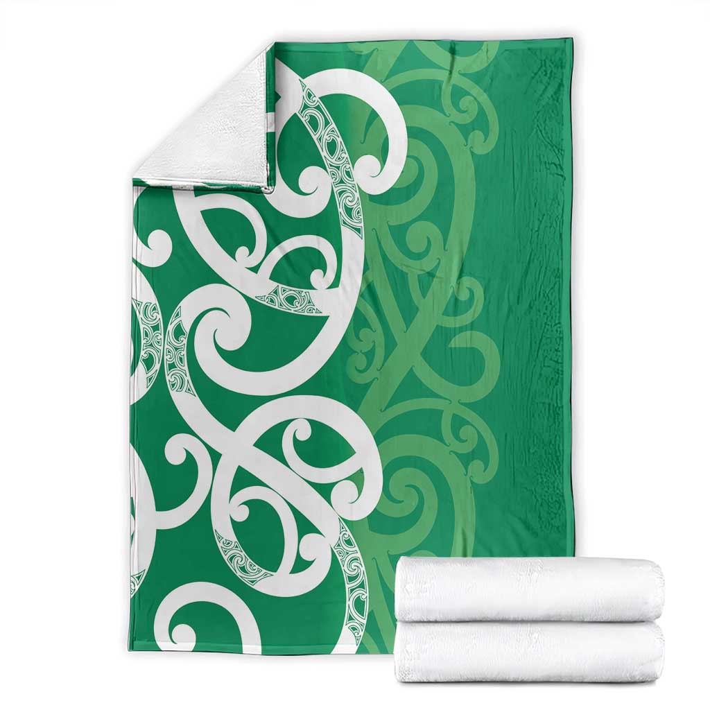 Pounamu Green Maori Blanket Koru Kowhaiwhai - Aussie Hoodie