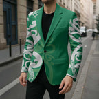 Pounamu Green Maori Blazer Koru Kowhaiwhai - Aussie Hoodie