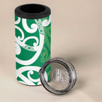 Pounamu Green Maori 4 in 1 Can Cooler Tumbler Koru Kowhaiwhai - Aussie Hoodie
