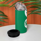 Pounamu Green Maori 4 in 1 Can Cooler Tumbler Koru Kowhaiwhai - Aussie Hoodie