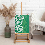 Pounamu Green Maori Canvas Wall Art Koru Kowhaiwhai - Aussie Hoodie
