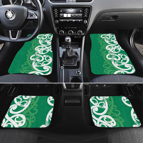 Pounamu Green Maori Car Mats Koru Kowhaiwhai - Aussie Hoodie
