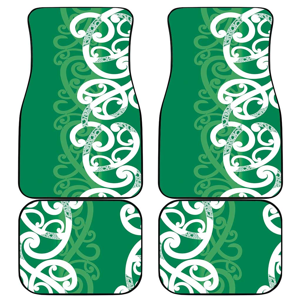 Pounamu Green Maori Car Mats Koru Kowhaiwhai - Aussie Hoodie