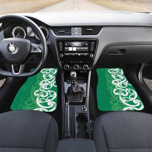 Pounamu Green Maori Car Mats Koru Kowhaiwhai - Aussie Hoodie