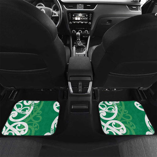 Pounamu Green Maori Car Mats Koru Kowhaiwhai - Aussie Hoodie