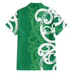 Pounamu Green Maori Family Matching Long Sleeve Bodycon Dress and Hawaiian Shirt Koru Kowhaiwhai - Aussie Hoodie