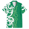 Pounamu Green Maori Family Matching Mermaid Dress and Hawaiian Shirt Koru Kowhaiwhai - Aussie Hoodie