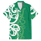 Pounamu Green Maori Family Matching Mermaid Dress and Hawaiian Shirt Koru Kowhaiwhai - Aussie Hoodie