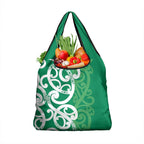 Pounamu Green Maori Grocery Bag Koru Kowhaiwhai - Aussie Hoodie