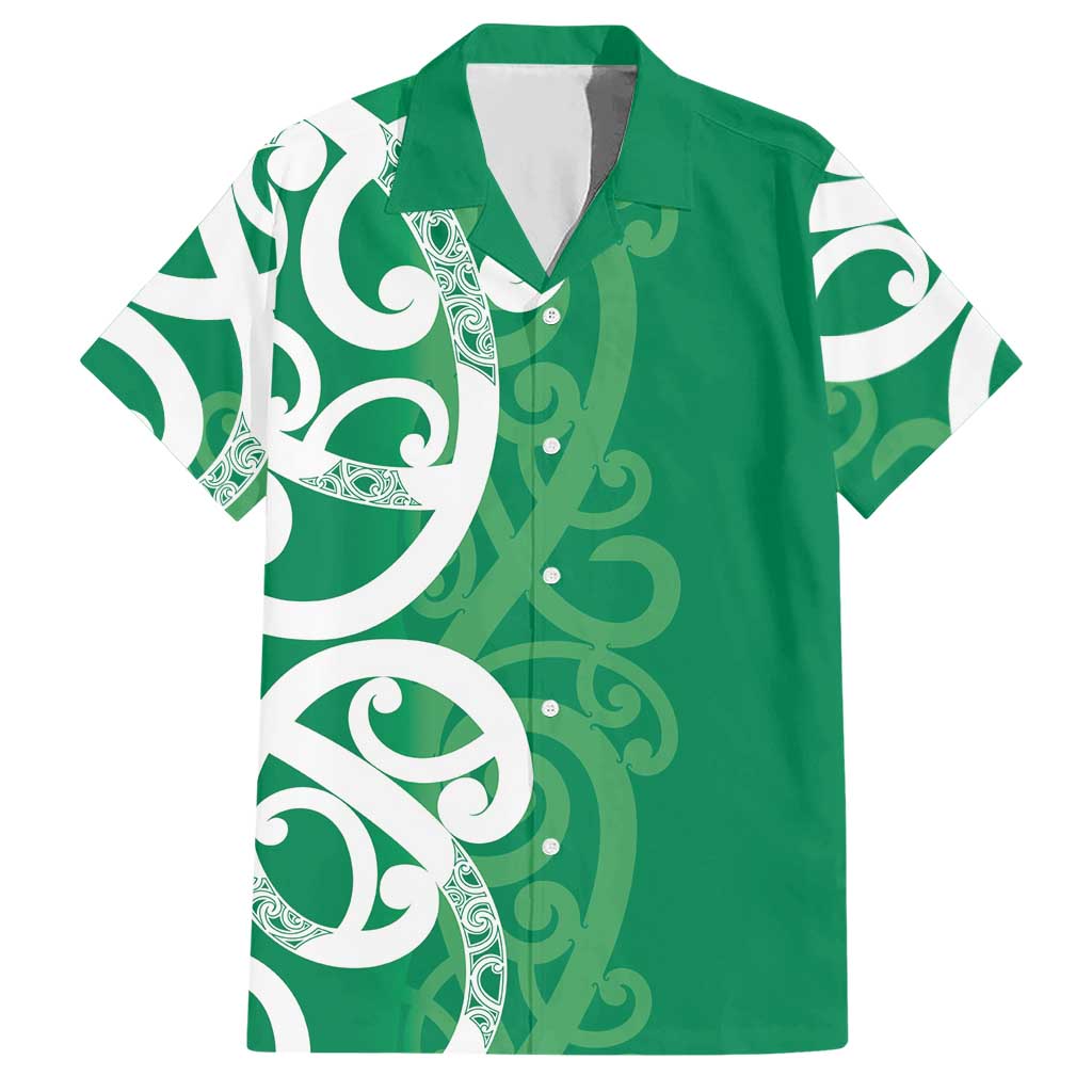 Pounamu Green Maori Hawaiian Shirt Koru Kowhaiwhai - Aussie Hoodie