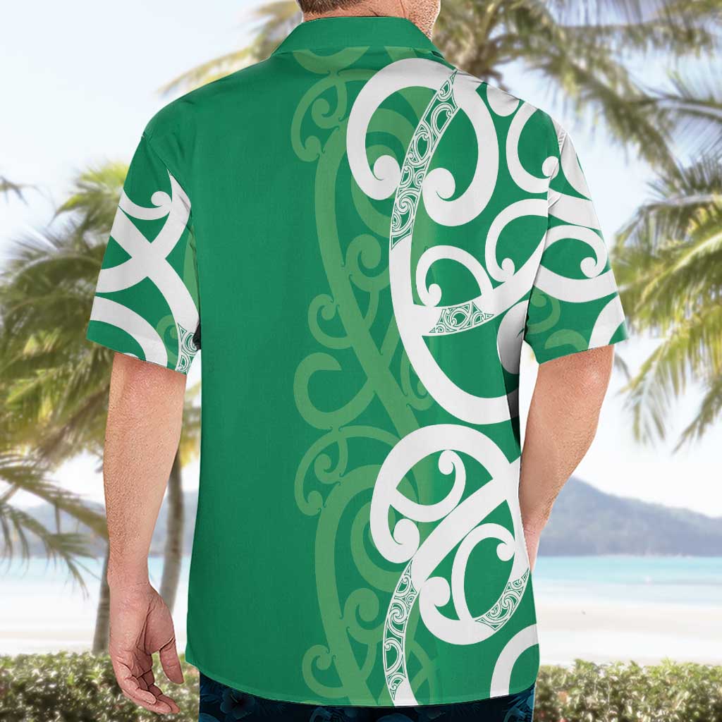 Pounamu Green Maori Hawaiian Shirt Koru Kowhaiwhai - Aussie Hoodie