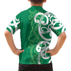 Pounamu Green Maori Hawaiian Shirt Koru Kowhaiwhai - Aussie Hoodie