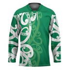 Pounamu Green Maori Hockey Jersey Koru Kowhaiwhai - Aussie Hoodie