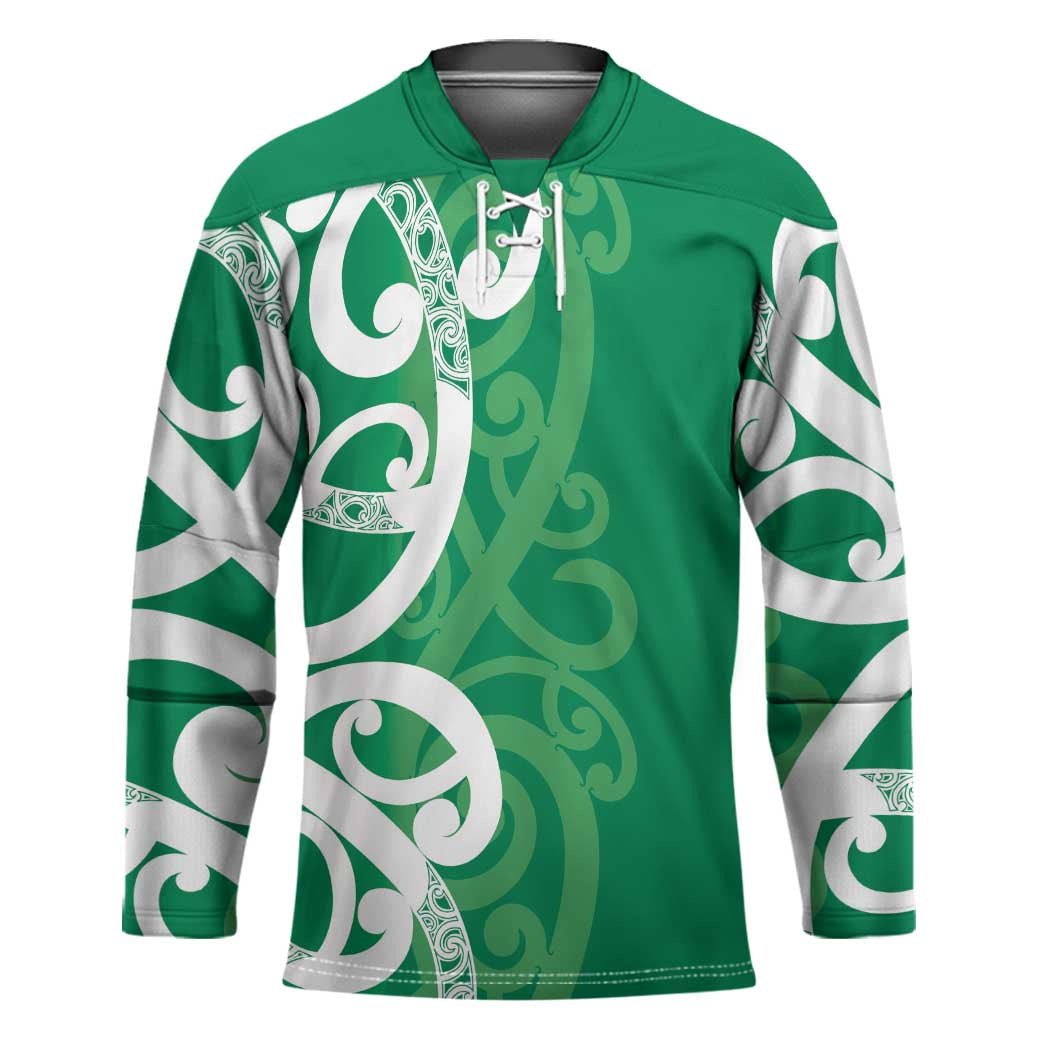 Pounamu Green Maori Hockey Jersey Koru Kowhaiwhai - Aussie Hoodie