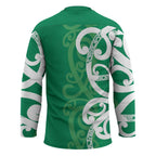 Pounamu Green Maori Hockey Jersey Koru Kowhaiwhai - Aussie Hoodie
