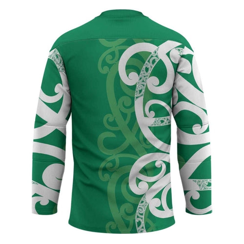 Pounamu Green Maori Hockey Jersey Koru Kowhaiwhai - Aussie Hoodie