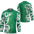 Pounamu Green Maori Hockey Jersey Koru Kowhaiwhai - Aussie Hoodie