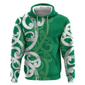 Pounamu Green Maori Hoodie Koru Kowhaiwhai - Aussie Hoodie