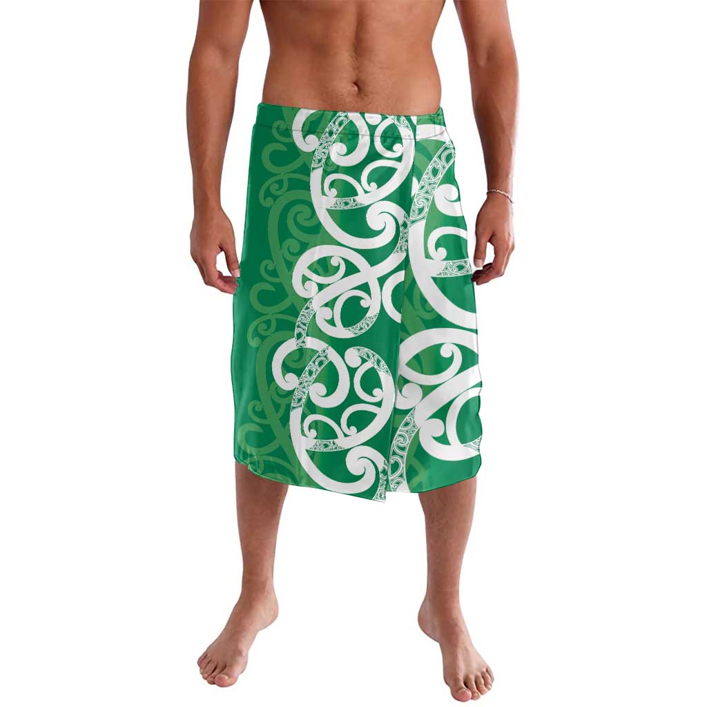 Pounamu Green Maori Lavalava Koru Kowhaiwhai - Aussie Hoodie