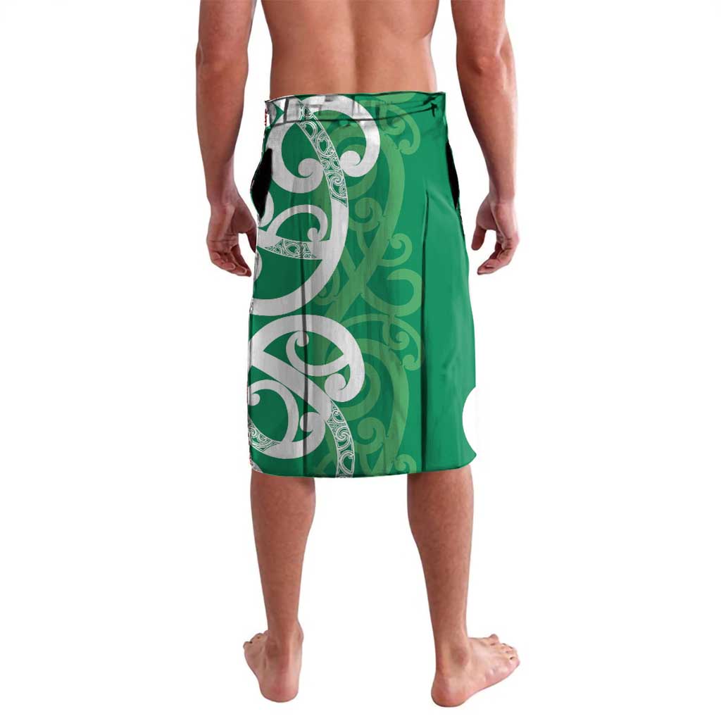 Pounamu Green Maori Lavalava Koru Kowhaiwhai - Aussie Hoodie