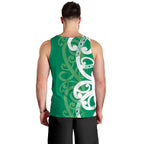 Pounamu Green Maori Men Tank Top Koru Kowhaiwhai - Aussie Hoodie
