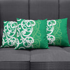 Pounamu Green Maori Pillow Cover Koru Kowhaiwhai - Aussie Hoodie