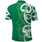 Pounamu Green Maori Polo Shirt Koru Kowhaiwhai - Aussie Hoodie