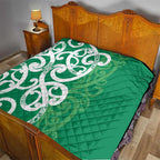 Pounamu Green Maori Quilt Koru Kowhaiwhai - Aussie Hoodie
