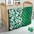 Pounamu Green Maori Quilt Koru Kowhaiwhai - Aussie Hoodie