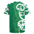 Pounamu Green Maori Rugby Jersey Koru Kowhaiwhai - Aussie Hoodie