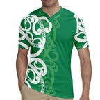Pounamu Green Maori Rugby Jersey Koru Kowhaiwhai - Aussie Hoodie