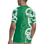 Pounamu Green Maori Rugby Jersey Koru Kowhaiwhai - Aussie Hoodie